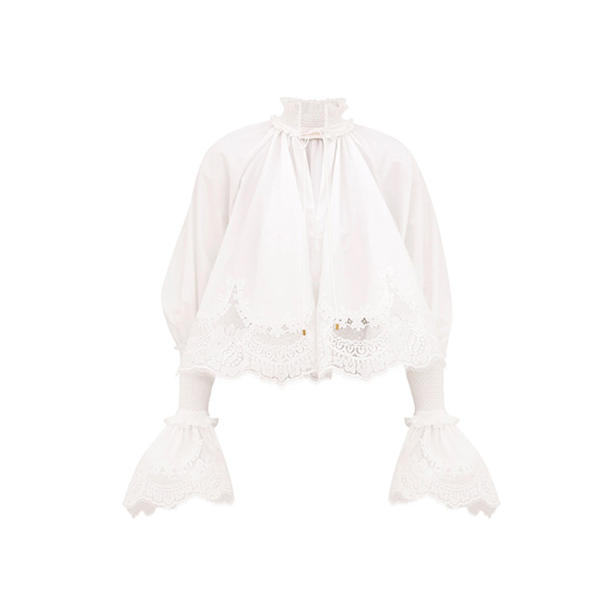 zimmermann alchemy shirred blouse